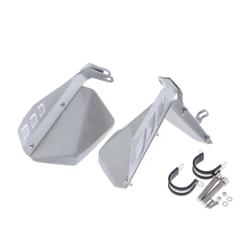 

Motorcycle CNC Aluminum Foot Rest Rear Footpegs Heel Plates Guard Protector for R1200GS LC Adventure 2014-2018 (Silver)