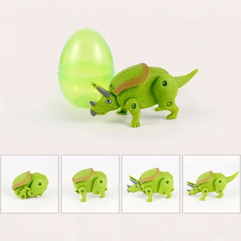 

4PCS/SET Dinosaur Model Children's Educational Toys Cute Simulation Animal T-Rex Folding Storage Plastic Boy Gift Kids Toys