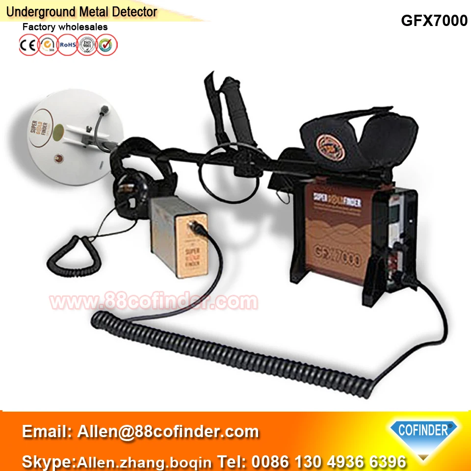 

Cofinder Factory Wholesale GFX 7000 Underground Metal Detectors Gold Detector with Pulse Induction