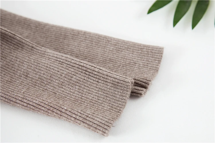 Женская водолазка с длинным рукавом Повседневный пуловер серого и белого цвета