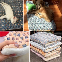 dog mats cat mats autumn and winter pet nests teddy thick blankets warm and comfortable animal cage mats quilts