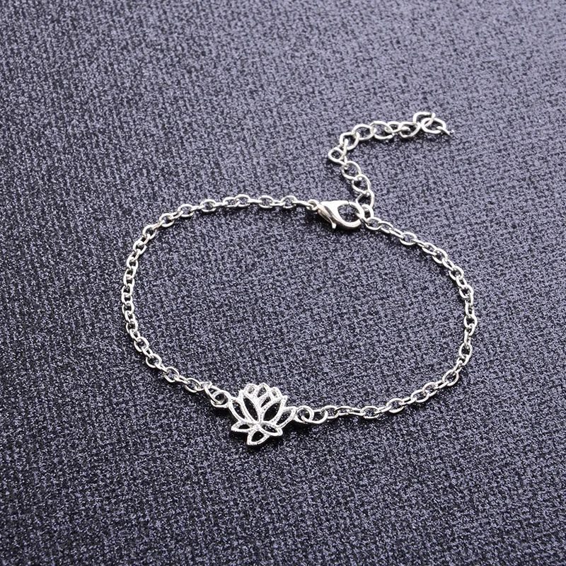 Европа и США лето новый богемный Лотос Йога браслет на ногу Женские Простые