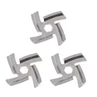 2021 Новые 3 шткомплект Тип 5 Мясорубка Ножи Нержавеющаясталь анти ржавчина 4 лезвия шестигранное отверстие Мясорубка Запчасти подходит