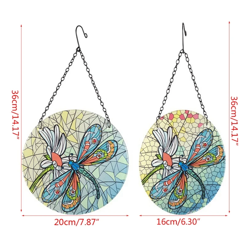 

Hanging Crystal Dragonfly Decor Rainbow Window Hanging Crystal Dragonfly Pendant with a White Silk Bag