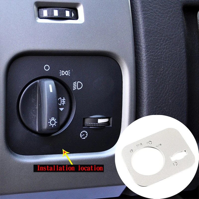 

Car Headlight Switch Sticker For Land Rover Discovery 3 LR3 2004-2009 Alloy Headlight Switch Sequins Stickers Trim Decoration