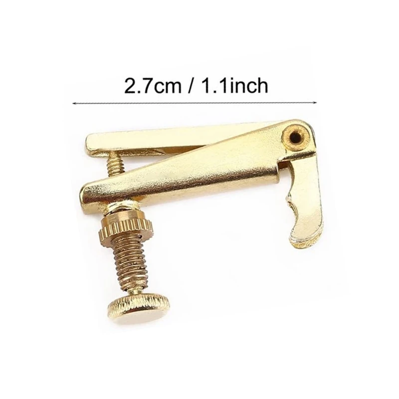 

4pcs Violin Fine Tuner Violin Parts String Metal Adjuster for 3/4-4/4 Violin K3NC