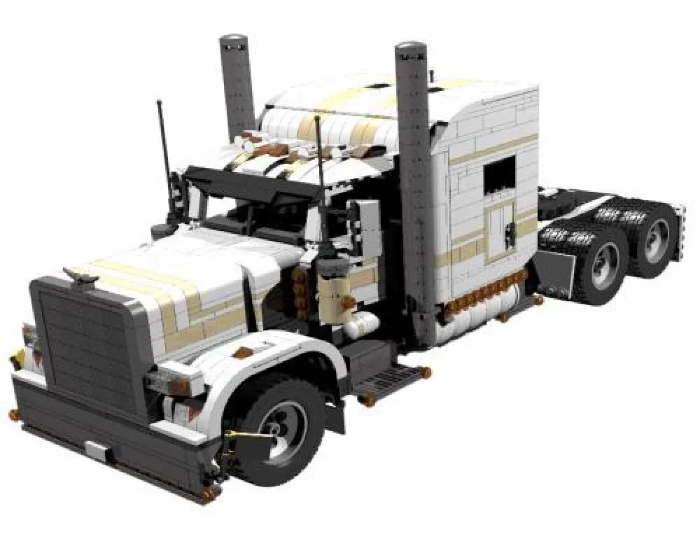 Конструктор Legoins MOC машинка Автоприцеп с дистанционным управлением в гранулах