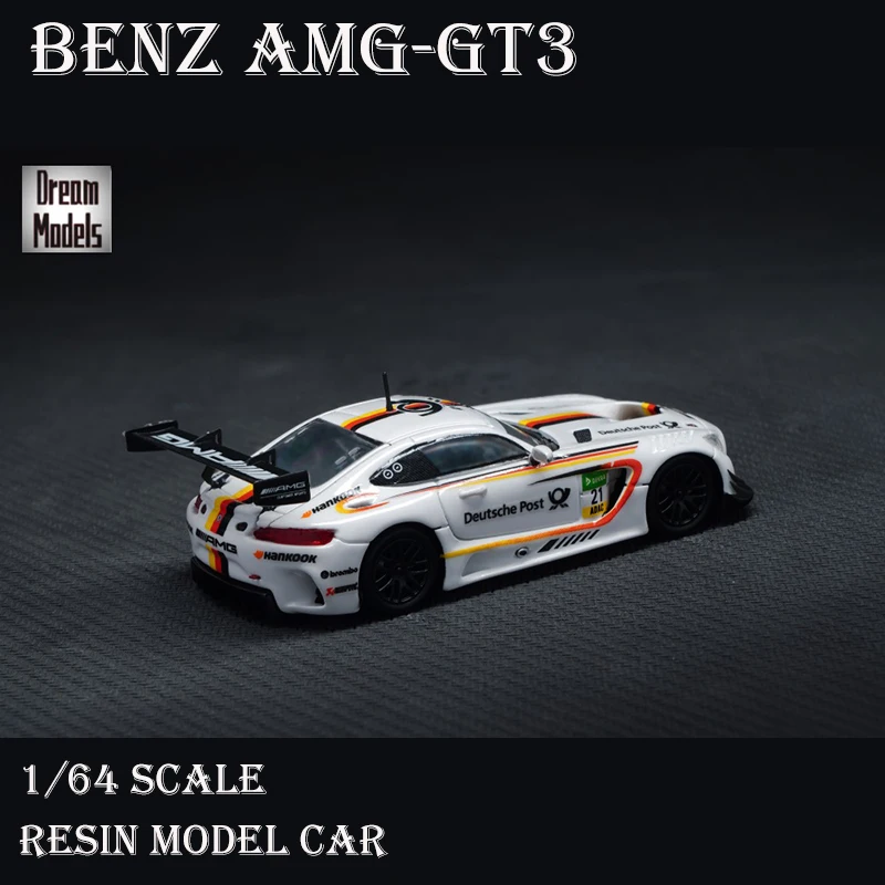 Pre-Order Dream Models 1/64 Model Car Benz AMG-GT3 Die-cast Resin Vehicle Display Collection - Limited 299 PCS | Игрушки и хобби