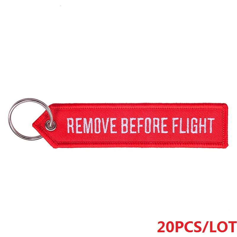 Red1 Удалить перед полетом Airworthy тег брелки модный брелок для авиационных тегов OEM брелки модные ювелирные изделия 20 шт./партия - Цвет: Red1