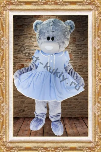 Милая Женская Мишка Тедди розовое платье мишка тедди куклы костюмы для рождества