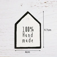 500pcs handmade white gift tags wedding party candy boxes packaging labels diy hang tags craft decoration wrapping supplies