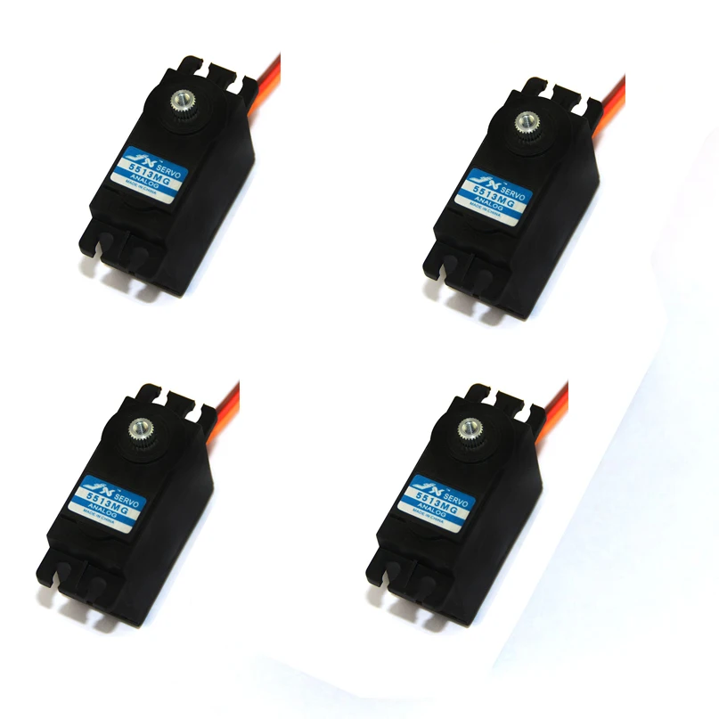 4 шт. JX сервопривод PS-5513MG 13кг/15кг Высокая Точность рулевого управления металла шестерни аналоговый стандартный сервопривод для 1:8/1:10 RC автомобиль самолет части