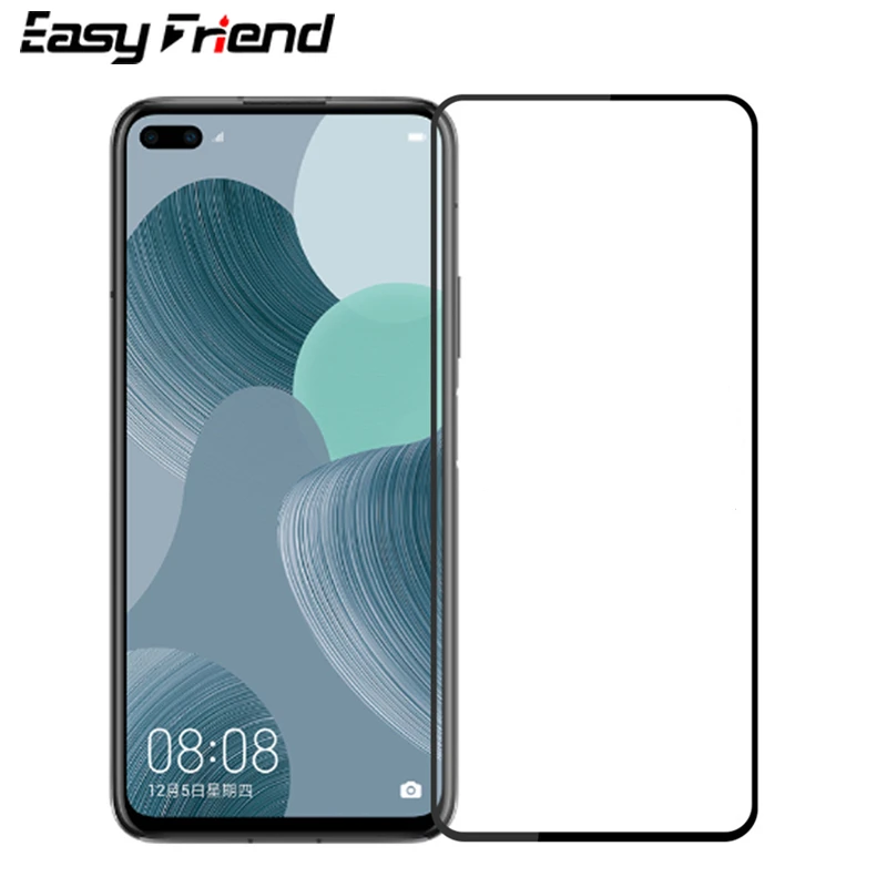 Для Huawei Nova 6 6SE WLZ-AL10 AL00 JNY-TL10 AL00 Защитная пленка для экрана цветная черная белая Золотая полное покрытие закаленное стекло