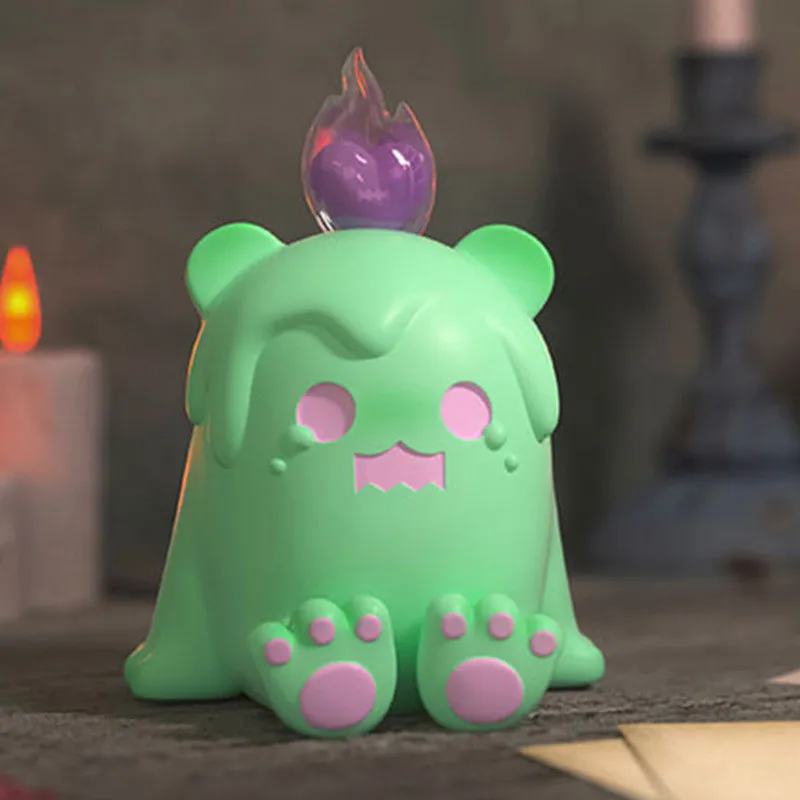 Blind Box-figura de acci&oacute;n Original de SHINWOO, oso fantasma, amor o muerte, Anime, sorpresa, bolso de adivinaci&oacute;n, modelo de dibujos animados, colecci&oacute;n de juguetes de regalo-5