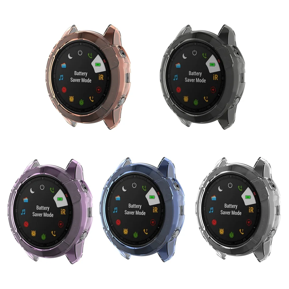 Защитный чехол для умных часов Garmin Fenix 6 6S 6X Pro мягкий из ТПУ | Электроника