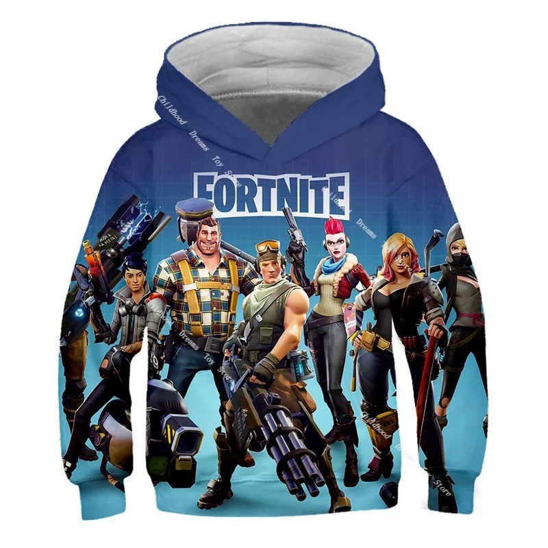 

2021 Hoodie Fornite 3d Battle Royale Game Costume Hoodies Children Hooded Cosplay Sweatshirts Casual Harajuku Tops Sportswear