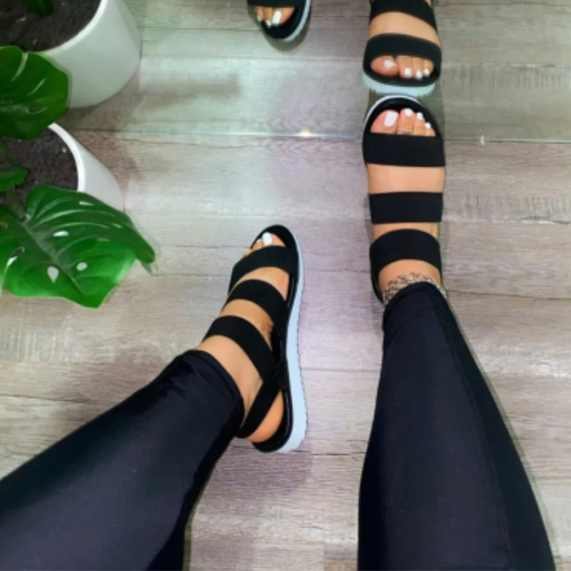 

Women Sandals Summer Shoes Casual Slip On Ladies Flats Woman Fashion Platform Candy Color Plus Size New Footwear Female Shoe