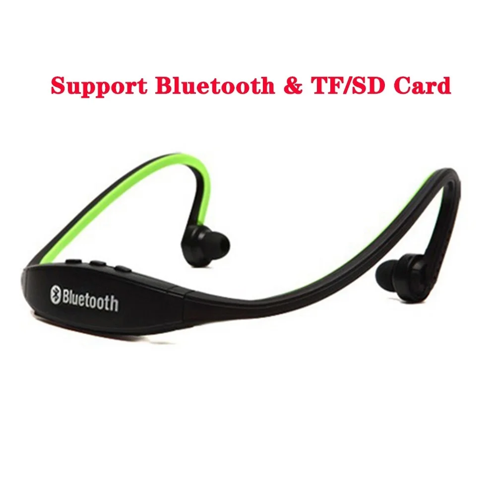 Bluetooth and Card S9 Bluetooth наушники беспроводные Спортивные Bluetooth наушники Поддержка TF/SD карты микрофон для iPhone huawei XiaoMi телефон - Цвет: Bluetooth and Card