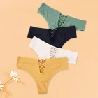 Женские трусики, сексуальное нижнее белье, стринги, нижнее белье, женские трусики, однотонные, с вырезами, дизайнерские трусики из двух предметов