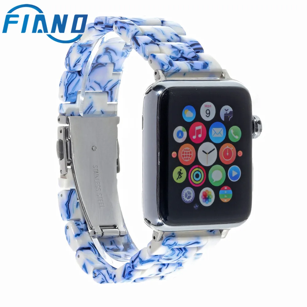 Новая смола наручных часов Apple Watch версии аксессуары 20 мм/22 мм/38/40/42/44 мм имитация