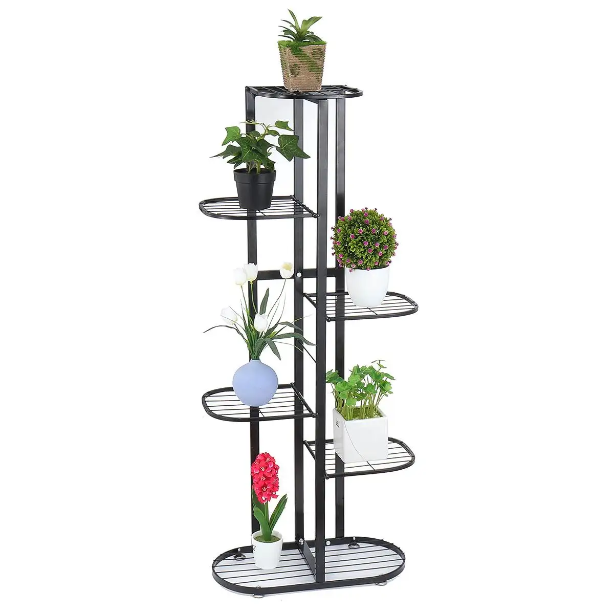 

1pcs Plant Shelves Iron Potted Flower Plant Stand Rack Multiple Flower Pot Holder Shelf Indoor Outdoor Planter Display Organizer
