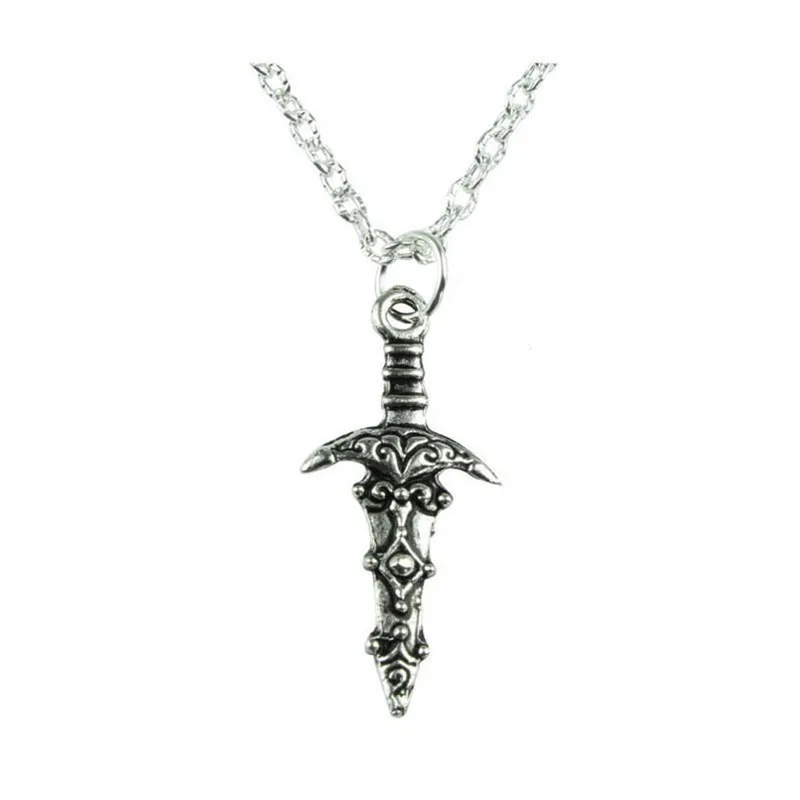 Кинжал Висячие ожерелье серьги Длинные кулон-оружие Фэнтези ювелирные изделия