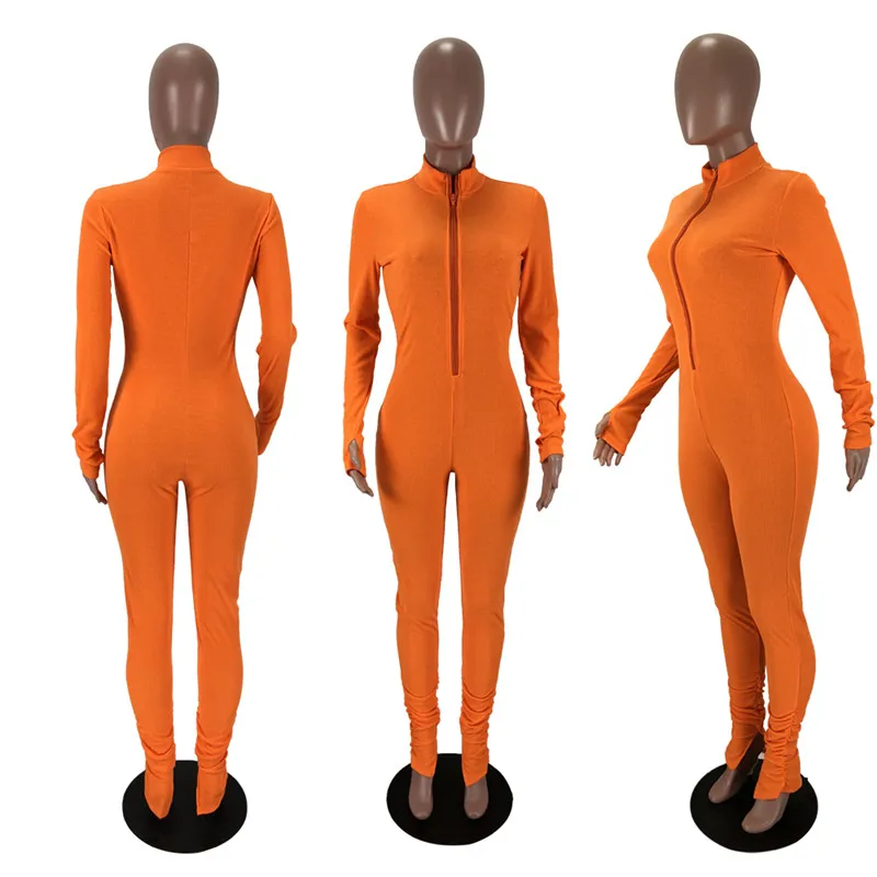 10pcs Jumpsuits for Women Elegant Rompers Winter Full Length Skinny Casual One Piece Outfits Wholesale Items Resale S5696 |