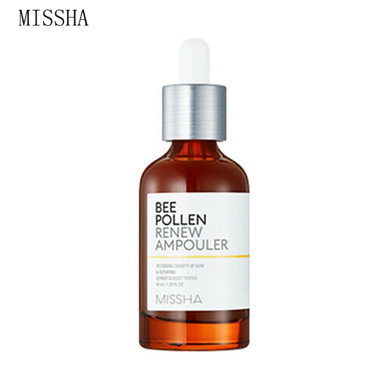 

MISSHA Bee Pollen Renew Ampouler 40ml Facial Serum Face Cream for Anti Aging Wrinkle Firming Whiten Face Serum Korea Cosmetics
