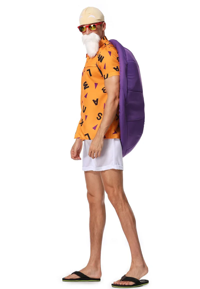 

Master Roshi Dragon Anime Cosplay Costume Set Halloween Costumes For Men Adult Party Performance Clothing
