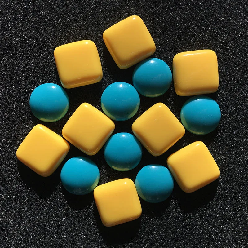 

Однотонные полимерные квадратные круглая нашивка аксессуары DIY серьги ювелирные изделия ручной работы аксессуары оптом