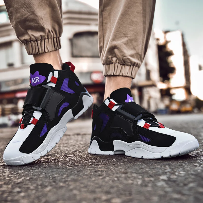 

VESONAL 2020 Spring New Hip Hop Sneakers Men Shoes Casual Street Lightweight Comfortable Breathable Male Shoes Walking Footwear