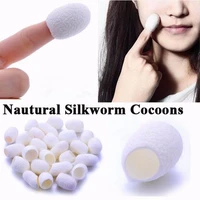 100 natural organic protein amino acid purifying face washing skin care silk balls cocoons facial skin cleaner beauty tool
