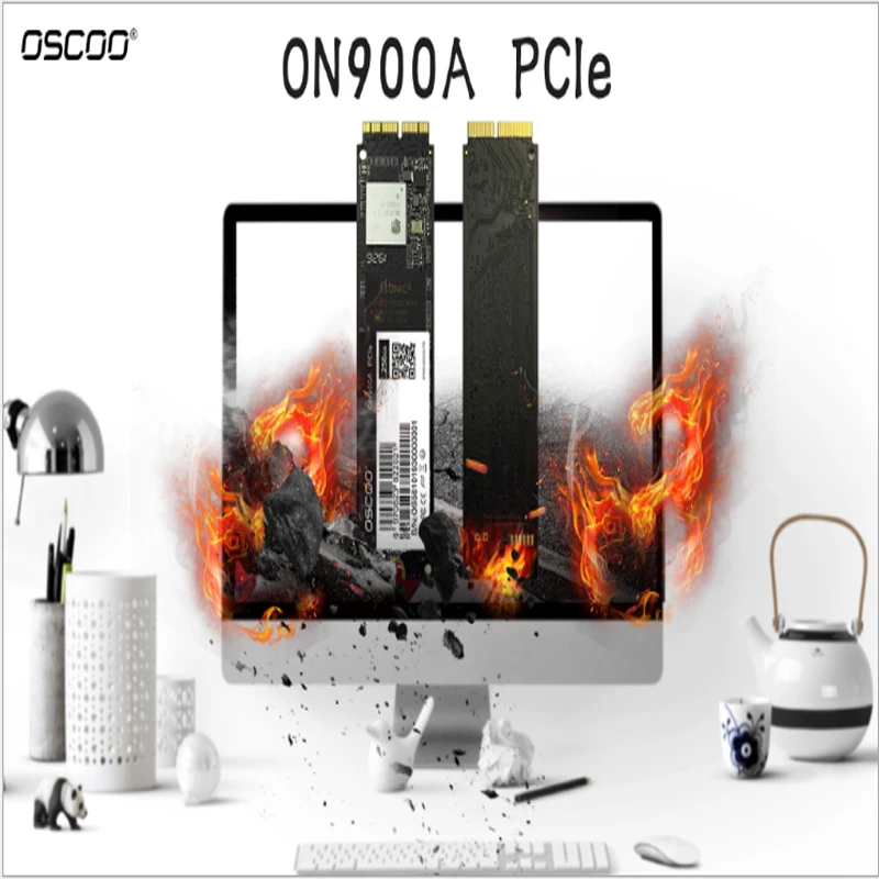 Твердотельный накопитель Oscoo 256 ГБ M.2 SSD PCIe для Mac M2 NVMe жесткий диск Gen3x4 3D NAND Flash 1 ТБ
