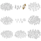 Резиновая заглушка для сережек сделай сам, силиконовая заглушка для сережек, принадлежности для изготовления ювелирных изделий, шт.лот, 100-200