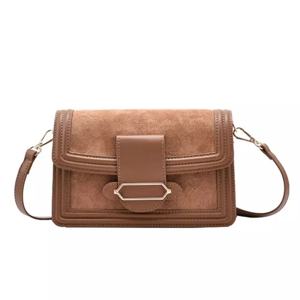 

Vintage Square Crossbody bag 2020 Fashion New High quality Matte PU Leather Women's Designer Handbag Lock Shoulder Messenger Bag