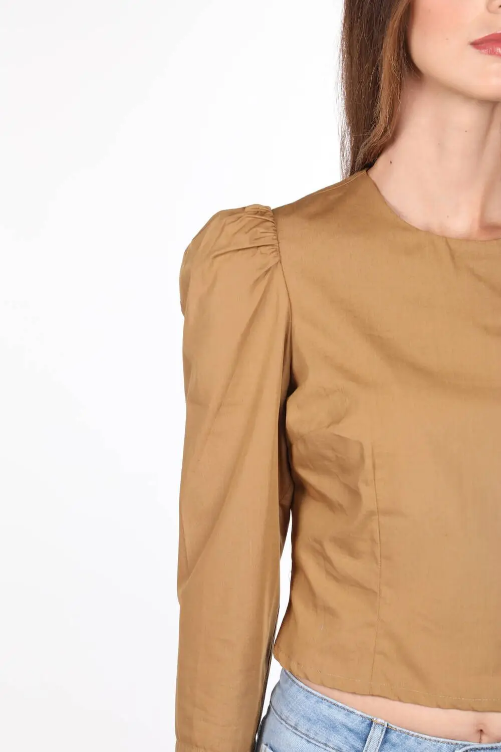 

Markapia Gathered Sleeve Women Blouse