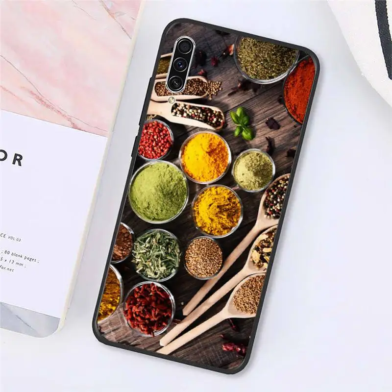 

Spices Seasoning Cooking Chef Phone Case For Samsung galaxy S 9 10 20 A 10 21 30 31 40 50 51 71 s note 20 j 4 2018 plus