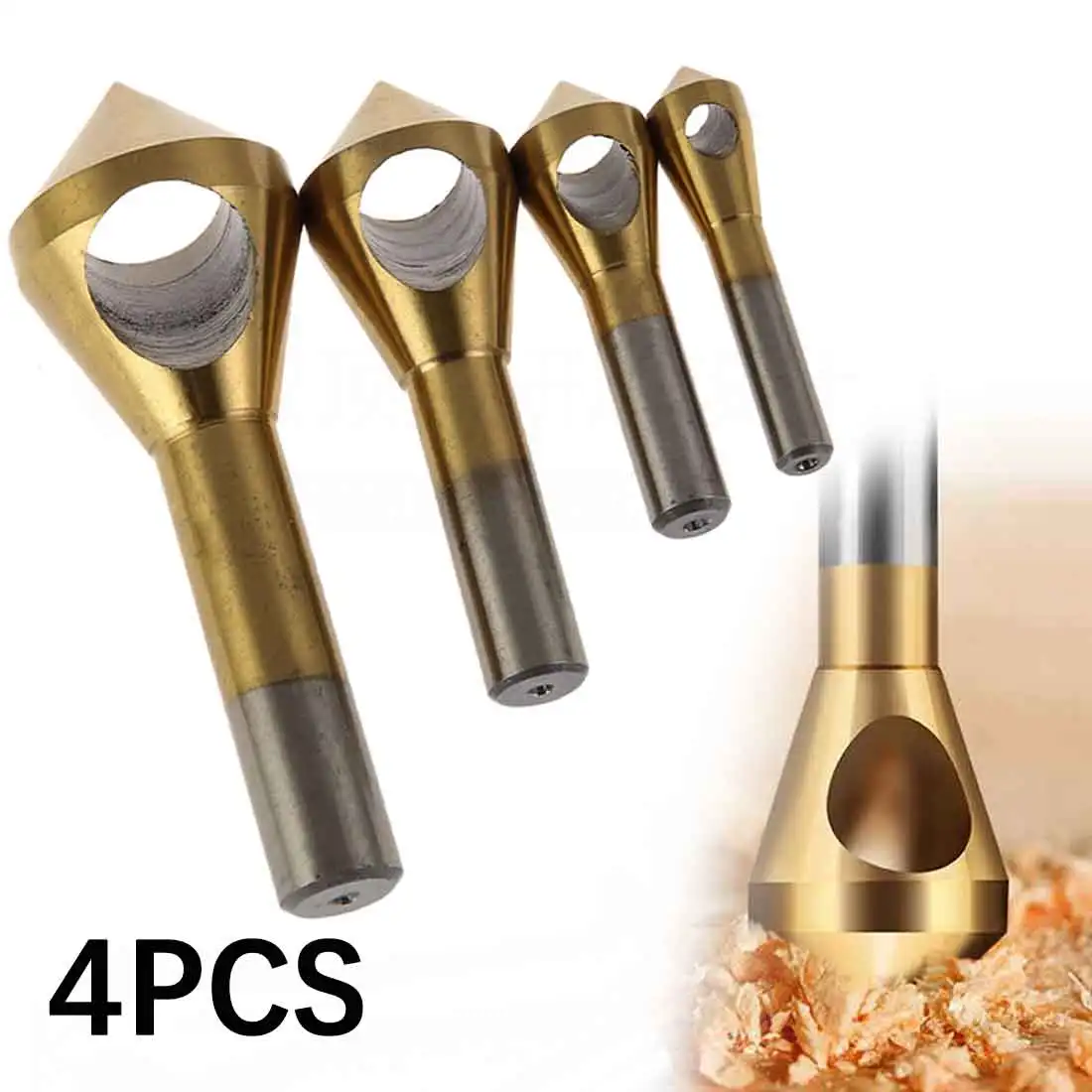 

Countersink Deburring Drill Bit 2-5-10-15 10-15 15-20 Metal Cone Stainless Steel Hole Saw Cutter Chamfer Drill