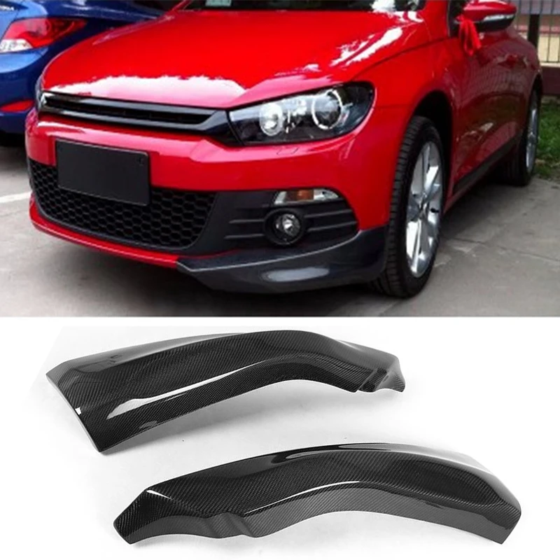 Разветвители переднего бампера из углеродного волокна для стандарта Volkswagen Scirocco