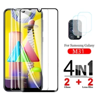 tempered glass for samsung m31 screen protectors protective glass for galaxy m31 safety glass camera lens samsungm315f film