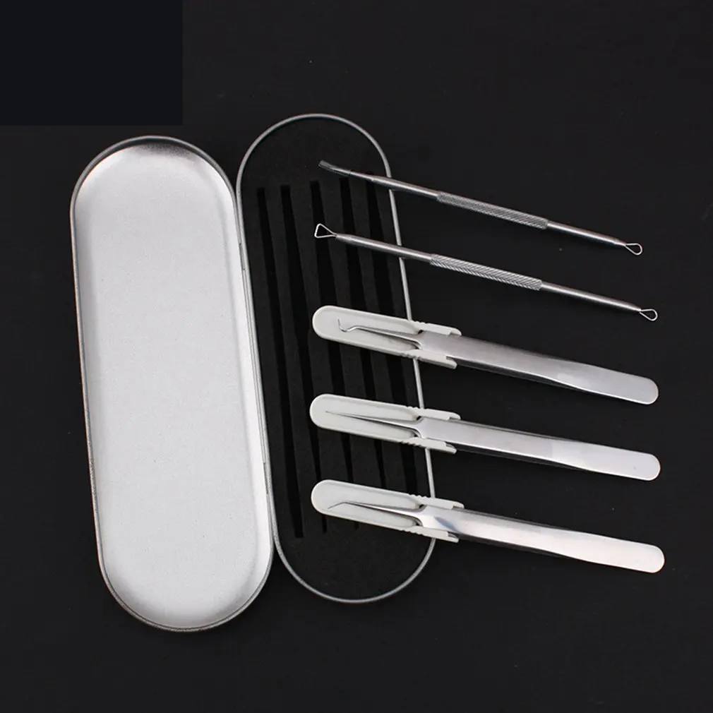 

Stainless Steel 1/2/4/5/6/7 Piece Set To Blackhead Acne Acne Needle Acne Tool Acne Clip To Remove Acne Beauty Tools