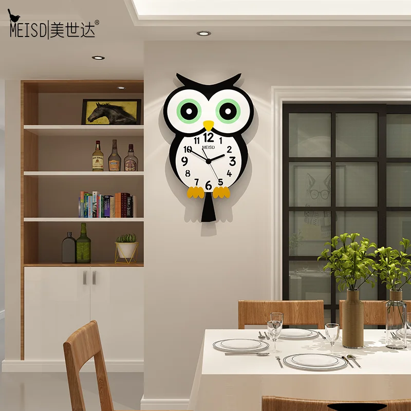 MEISD креативные Мультяшные часы с птицами настенные милые дизайнерские для