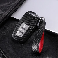 pc carbon fiber full protective cover car key case key cover shell for audi a6l a4l q5 a3 a4 b6 b7 b8 car styling