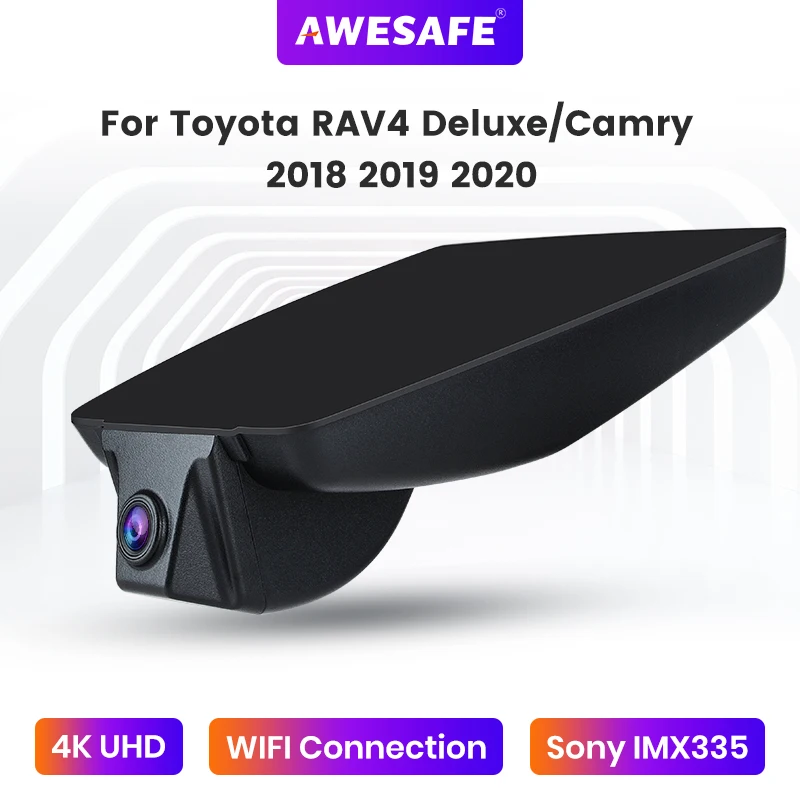Автомобильный видеорегистратор AWESAFE 2160P для Toyota с ночным видением RAV4 Deluxe/Camry 2018 2019