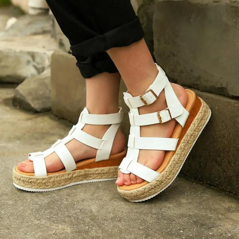

Fashion Slippers Women's Sandals Serpentine Summer Zipper Beach Open Toe Breathable Sandals Shoes Outdoor Starp Sandalias
