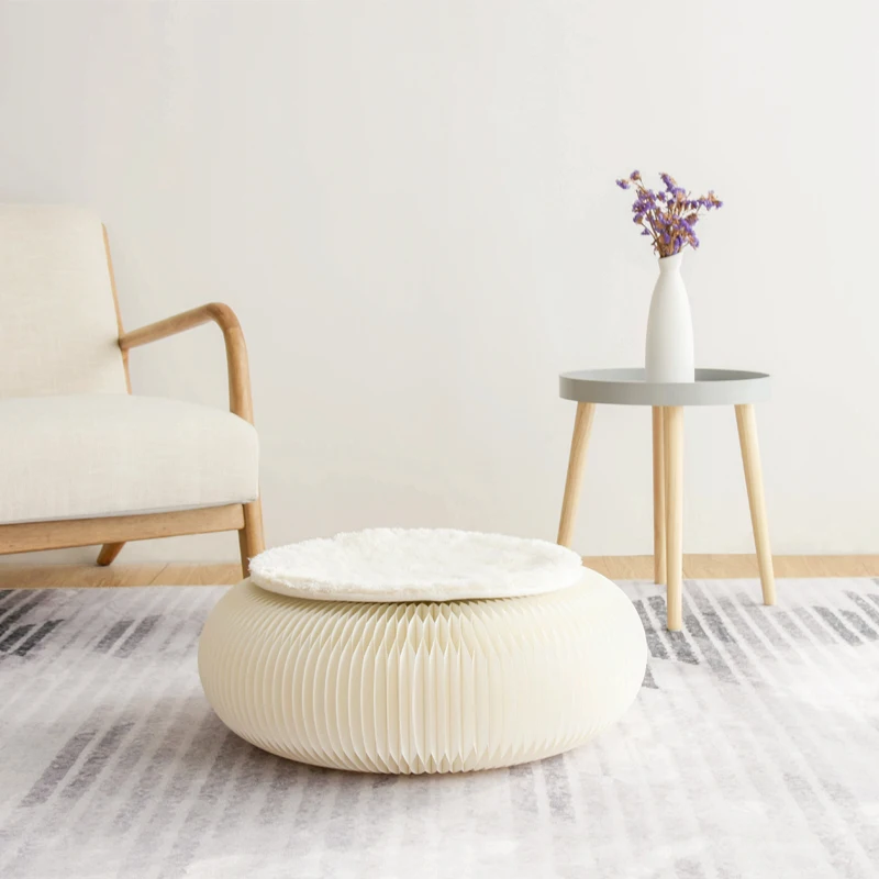 Креативные бумажные стулья маленькие для гостиной футоновые детский стул