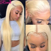 38 glueless 613 lace front human hair wigs honey blonde 613 hd lace frontal wig brazilian straight pre plucked remy 150