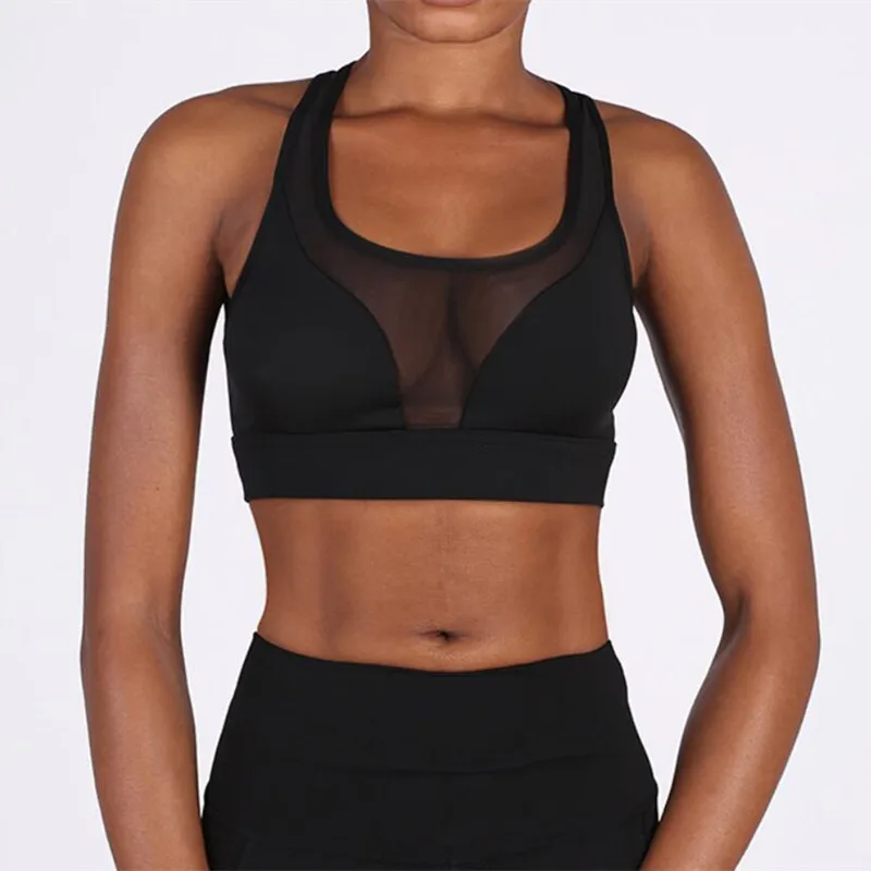 Mermaid Curve New Women Back Pocket Design Sports Bra Quakeproof Running Gym Breathable Hollow Out Fitness Jogging Yoga | Спорт и