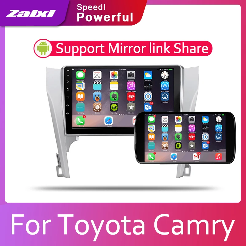 ZaiXi автомобильная система Android 1080P IPS ЖК экран для Toyota Camry (XV50) 2011 ~ 2017 автомобильный