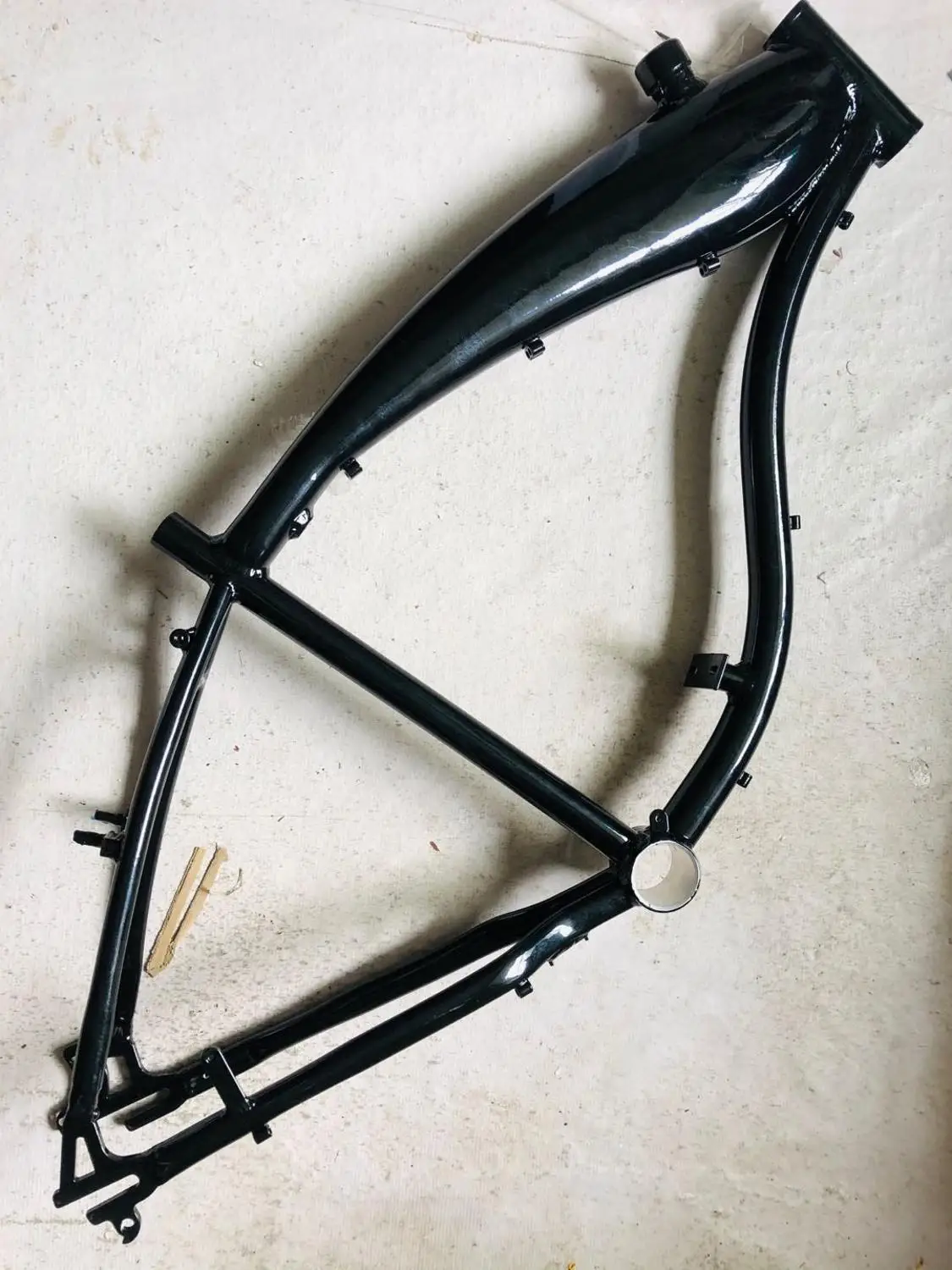 Черный моторизованный велосипед из алюминиевого сплава 2 4л встроенный газовый